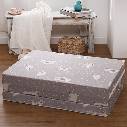 2023년 가성비 최고 접이식매트리스 - 조은집 순면 3단 접이식 매트리스, 북극곰