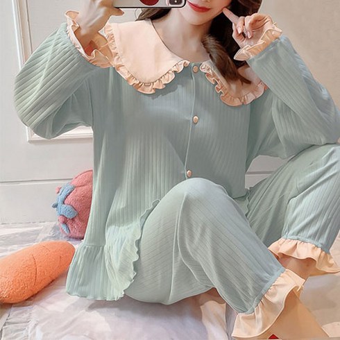 에스텔라 카라 베어 임산부 잠옷 상하 세트 PJM410