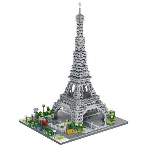 2024년 가성비 최고 레고 에펠탑 - 하늘썬별 파리 에펠탑 타워 나노블럭 weiliyz069, 혼합색상