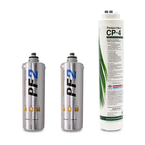 2023년 가성비 최고 싱크대언더싱크정수기 - PARAGON 직수형 싱크대 언더싱크 정수기 리필필터 CP4 + PF2 2p, CP-4, 1세트