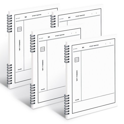 뮤니드 It spring 코넬라인 노트, 화이트, 4개