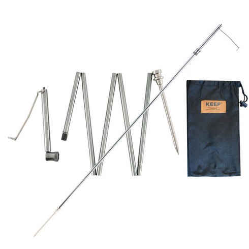 2023년 가성비 최고 파일드라이버 - KEEP 캠핑 초경량 접이식 파일드라이버 랜턴걸이, 1개