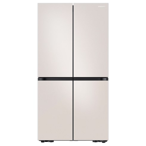 2023년 가성비 좋은 삼성냉장고 - 삼성전자 비스포크 4도어 냉장고 메탈 870L 방문설치, 매트 크리미 베이지, RF84C926A4E