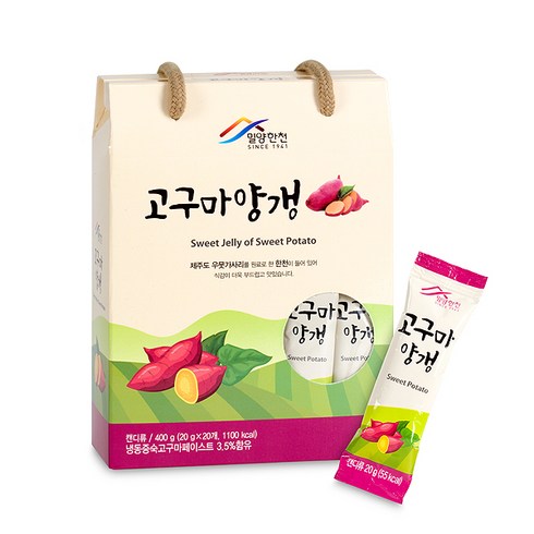 밀양한천 고구마양갱 20p, 400g, 1개