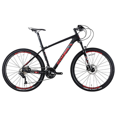 소니아 카본 산악 시마노 반조립 MTB 자전거 17.5 라피드 79, 무료조립, 블랙, 17.5인치, 매트 블랙, 170cm