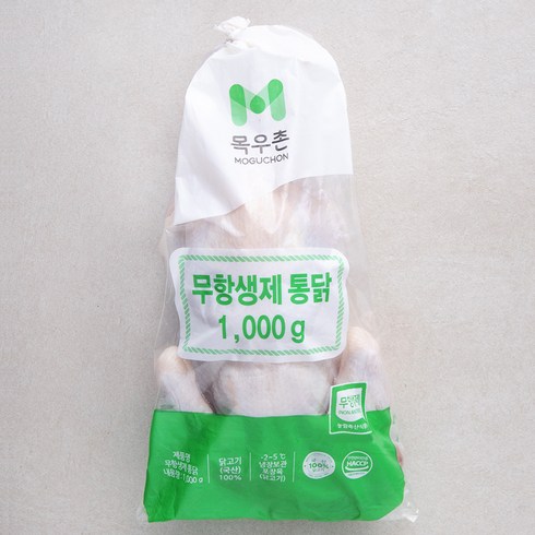 생닭 - 목우촌 무항생제 통닭 (냉장), 1000g, 1개