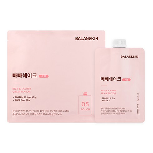 빼빼쉐이크 - 밸런스킨 빼빼쉐이크 곡물맛 5p, 250g, 1개