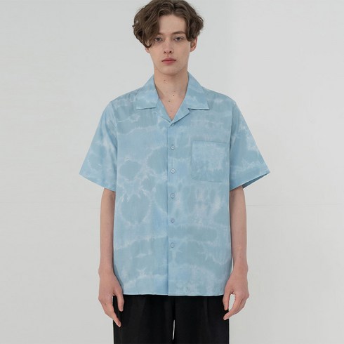 씨오큐 CAMP COLLAR TIE-DIE SHORT SLEEVE