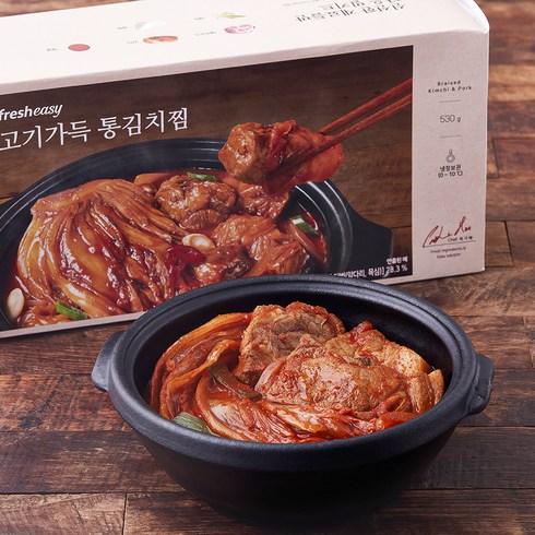 김치찜밀키트 - 프레시지 고기가득 통김치찜 밀키트, 530g, 1개