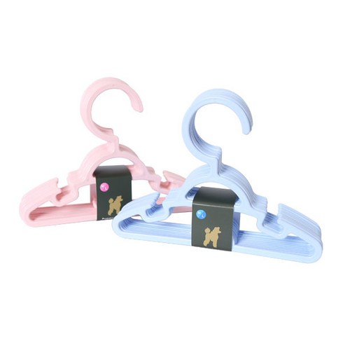 플라팜 강아지 잘나가개 옷걸이 핑크 10p + 블루 10p 세트, 1세트