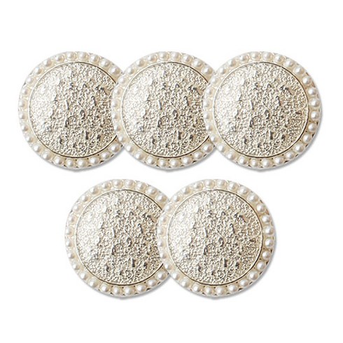 동대문단추왕 다이애나 단추 21mm, WH진주은, 5개