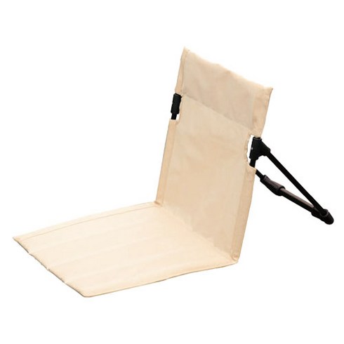 캠핑 그라운드 휴대용 경량 좌식 의자, 베이지, 1개