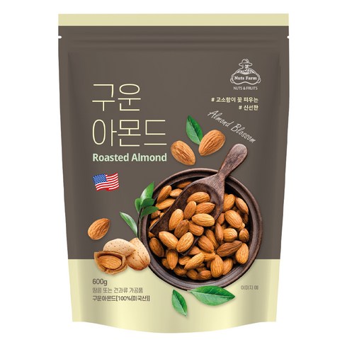 넛츠팜 구운 아몬드, 600g, 1개