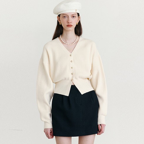 로라로라 여성용 VOLUME SLEEVE CARDIGAN