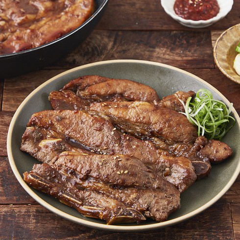 양념갈비 - 고급진 메가 한돈 양념LA갈비 (냉장), 2kg, 1개