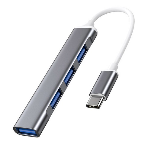 usb-c허브 - 셀인스텍 TYPE-C TO USB 4포트 슬림허브 CH401, 혼합색상