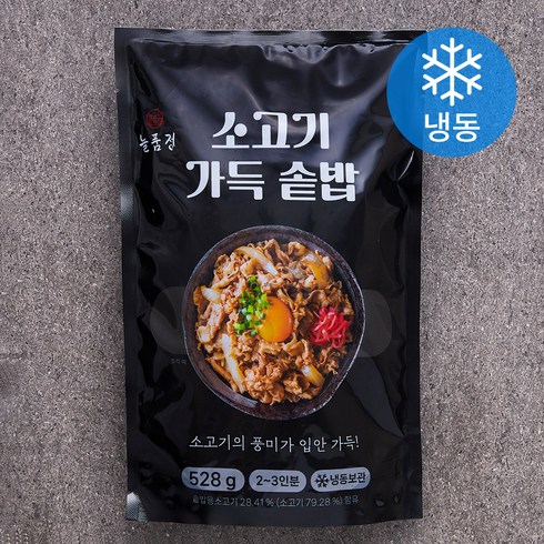 솥밥밀키트 - 늘품정 소고기 가득 솥밥 밀키트 (냉동), 528g, 1개