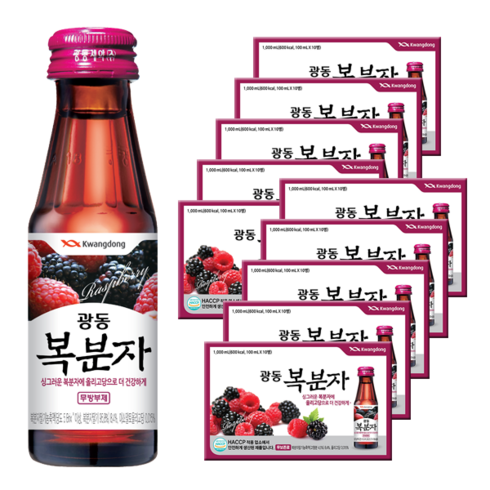 2023년 가성비 최고 복분자 - 광동제약 복분자, 100개, 100ml