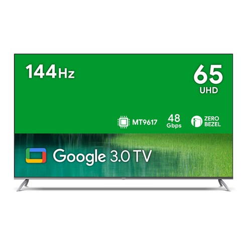 더함 4K UHD UHD 144Hz 돌비 AI 구글 3.0 게이밍 스마트 TV, 165.1cm, UA651UHD M8X CHIQ CINEMA144 2024, 벽걸이형, 방문설치