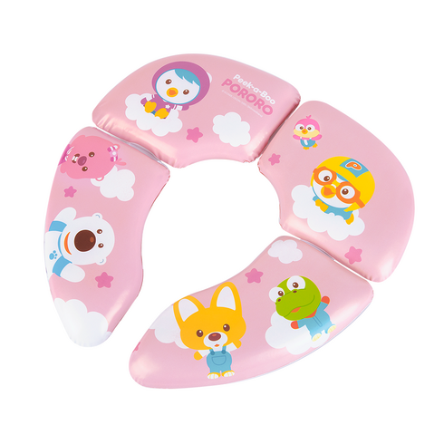 에디슨 뽀로로 휴대용 접이식 유아 변기커버, 핑크