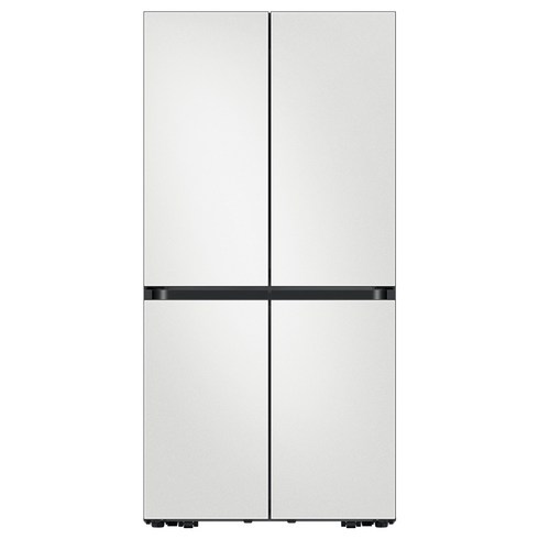 삼성전자 비스포크 4도어 키친핏 메탈 냉장고 597L 방문설치, 코타 화이트, RF60C90R101