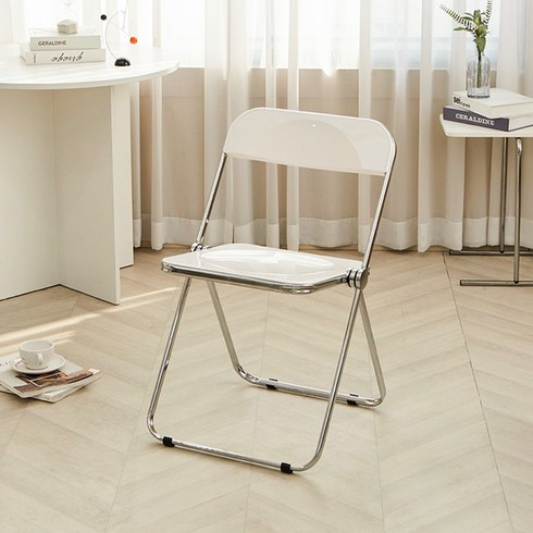 2023년 가성비 최고 의자 - 샤바스 스칸디나 S-3 컨사이스 접이식 의자, 화이트, 1개