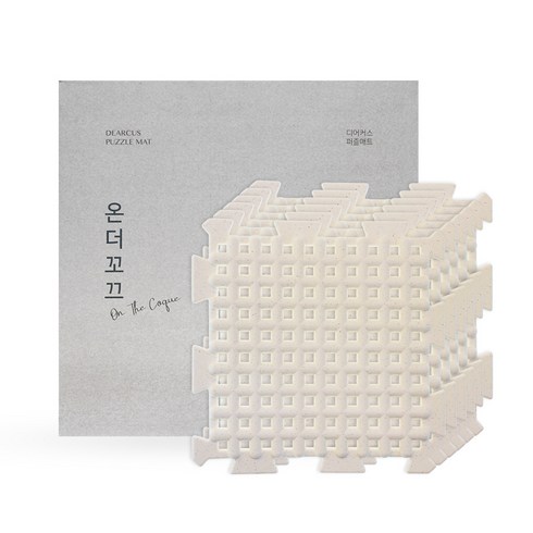 디어커스 온더꼬끄 퍼즐매트 30 x 30 cm, 쿠키앤크림(아이보리 + 도트), 6개