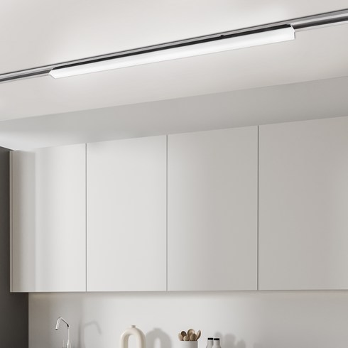 원하 티로드 레일조명 T7 900mm 티라인 주광색 삼성칩 플리커프리 LED25W, 블랙, 1개