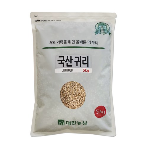 국내산 강진 쌀귀리 5kg  - 대한농산 국산귀리, 5kg, 1개