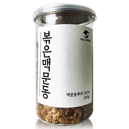 헬로우그린 국내산 볶은 맥문동, 200g, 1개