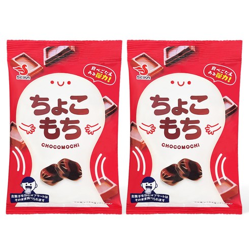 일본간식 - 세이카 초코 모찌 카라멜, 35g, 2개