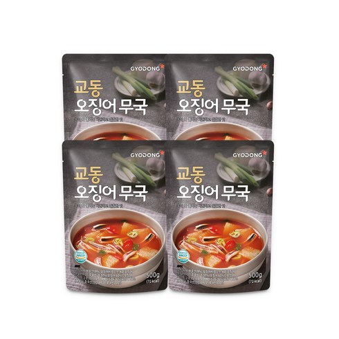 교동식품 오징어무국, 500g, 4개