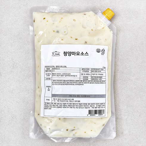 청양마요소스 - hcook 청양마요 소스, 2kg, 1개