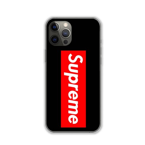 Supreme 시즌1 디자인 클리어 휴대폰 케이스