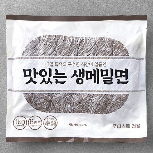 메밀소바면 - 냉장_맛있는 생메밀면, 1kg, 1개