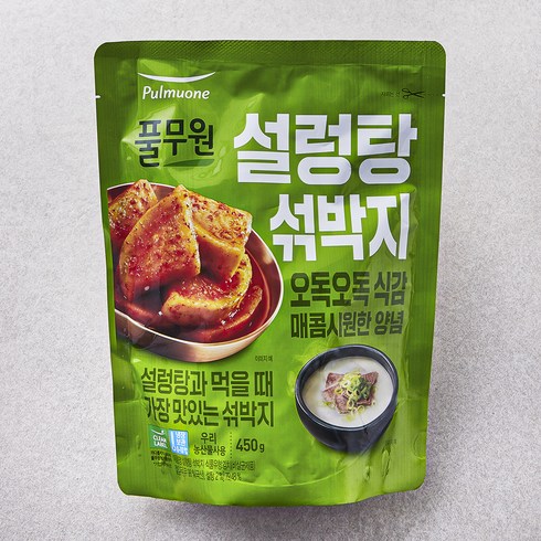 석박지 - 풀무원 설렁탕 섞박지, 450g, 1개