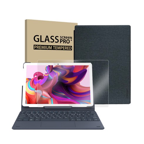 APEX 2IN1 태블릿PC U10 PRO PLUS + 도킹키보드 + 강화유리 + 태블릿PC 케이스 세트, 화이트 + 그레이(태블릿PC), 블랙(케이스), 128GB, Wi-Fi