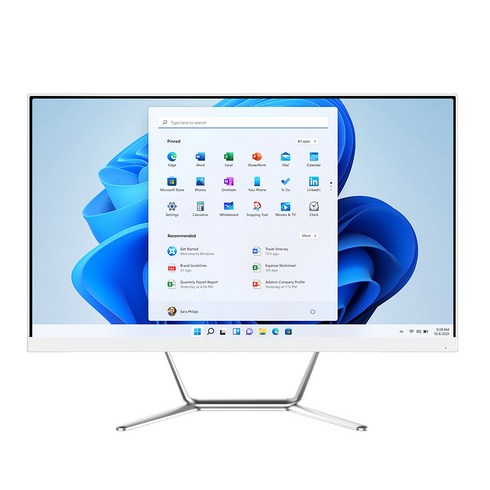 디클 일체형PC 화이트 A238N (N5095 윈도우11 RAM 4GB NVMe 128GB), 기본형