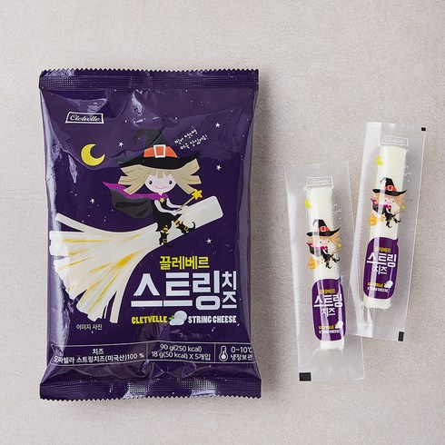 끌레베르스트링치즈 - 끌레베르 스트링 치즈 5매입, 90g, 1개