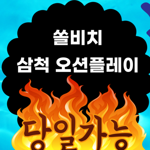 삼척쏠비치오션플레이 - [삼척] 파격딜★]삼척 쏠비치 오션플레이 종일권 당일사용가능 대인소인 모바일전송