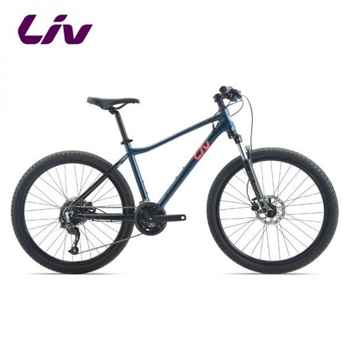 Liv Li Yifu Cate 2 알루미늄 합금 27단 26인치 여성용 성인용 오일 디스크 가변 속도 산악 자전거, 27단_26×14 XS 트와일라잇 블루/스타 | 26