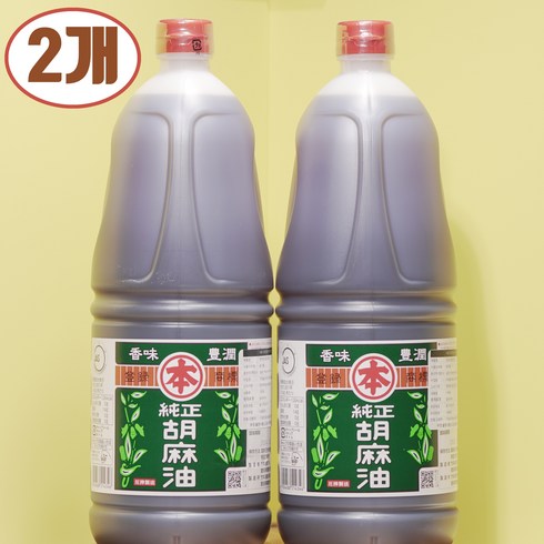 일본참기름 - [1+1] 국내유일 일본 정식수입 1725년 창업 침전물 없는 저온압착 순정 참기름 1+1 홍보 행사, 2개, 1.65kg