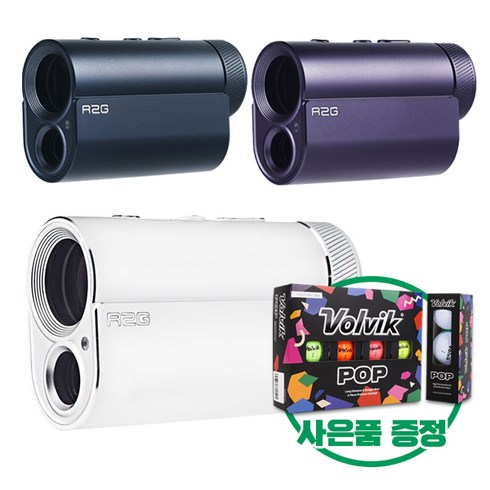 [알투지] OLED 메이트 프로 레이저 골프거리측정기(볼빅 팝골프공 증정), 메이트프로 네이비, 볼빅 팝 12구 화이트