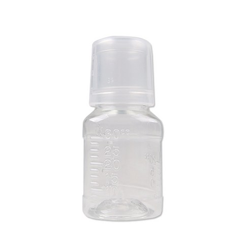 PET 컵 투약병 5개 휴대용 가그린 약통 아기약병 시럽병, 30ml