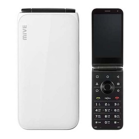 ALT 마이브 스타일폴더 AT-M120 효도폰 스마트 학생폰, 화이트, 32GB