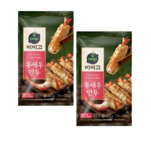 [신제품] CJ 비비고 고메 통새우 만두, 2개, 200g