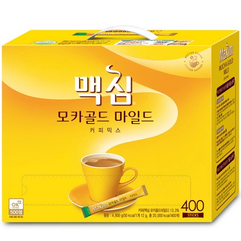 맥심 모카골드 마일드 커피믹스, 12g, 100개입, 4박스