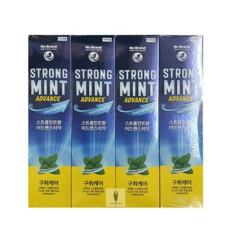 노브랜드 스트롱민트향 치약150g x 4입, 150g, 8개
