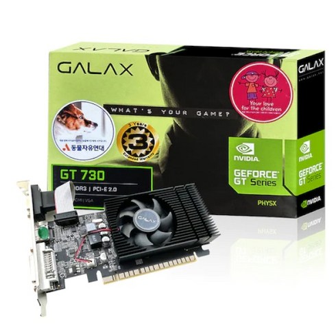 [GALAX 공식인증점] 갤럭시 GALAX 지포스 GT730 D3 4GB LP