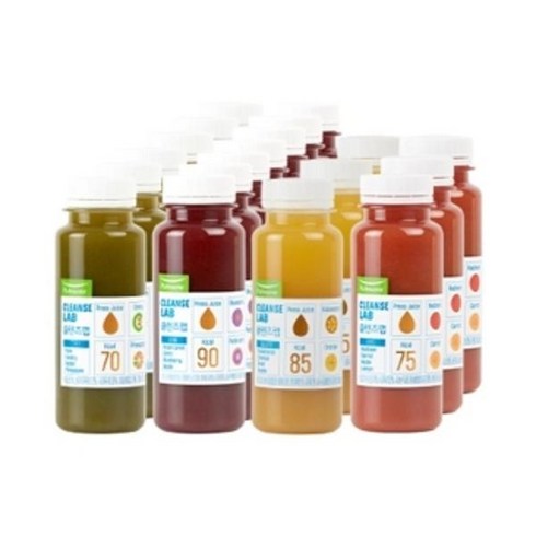 풀무원 [맛있게 즐기는] [3일 프로그램] 클렌즈랩 퀵 (그린2퍼플2옐로우1레드1 6병X3일) (190mlx18병) 1셋트 [영양음료 건강한맛], 4셋트